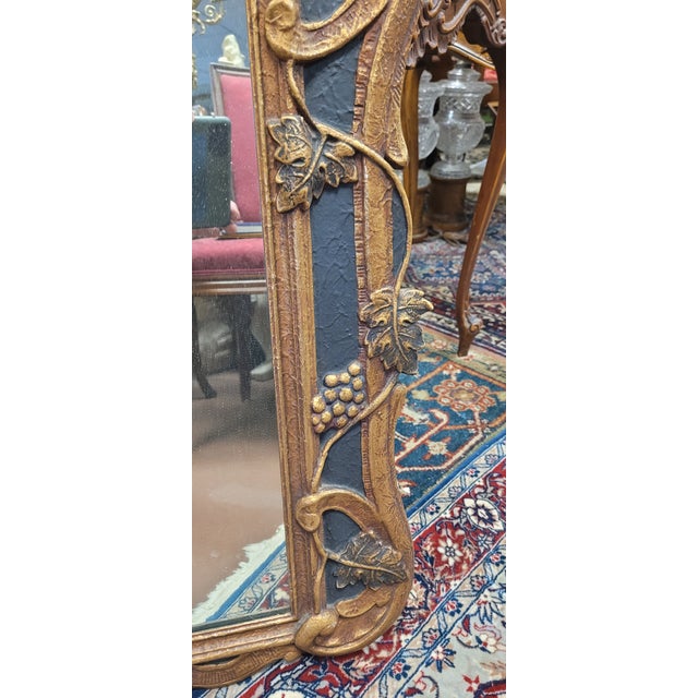 Gold Antique Country French Wall Mirror For Sale - Image 8 of 9