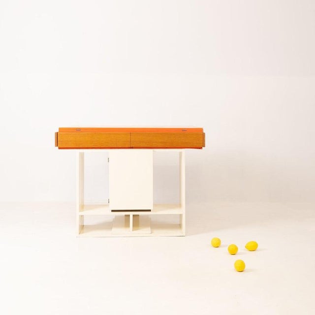 Wood Vintage Architect-Designed Folding Table, 1970 For Sale - Image 7 of 13