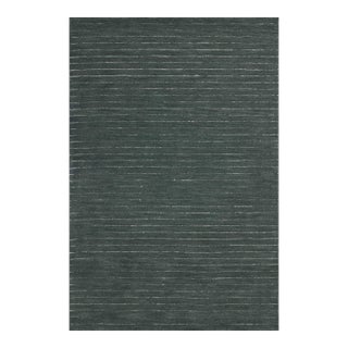 Chris Loves Julia x Loloi Henry Denim / Ivory 18" x 18" Sample Rug For Sale