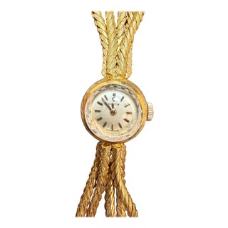 Corum. A lady's 18K gold Multiple Chain bracelet watch 38.5 Gm, 7.25 " Vintage For Sale