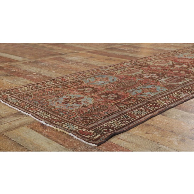 Antique Persian Bakhtiari Rug Runner - 03'03 X 09'03 For Sale In Dallas - Image 6 of 9