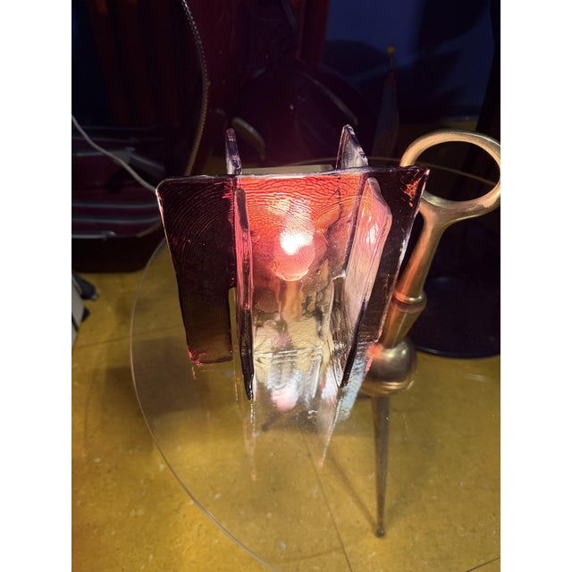 Vintage Italian Murano Glass Wall Lamp, 1970s For Sale - Image 11 of 14