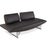 Modern Vegan Leather Cirrus 3-Seater Sofa in Black Upholstery from Cor For Sale - Image 3 of 14