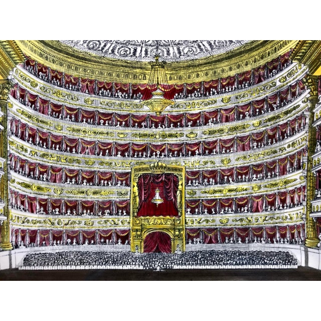 'Interno Teatro alla Scala' Piero Fornasetti Milano polychromatic lacquer tray. N. 19/94.