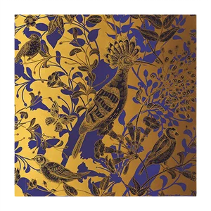 Hummingbirds Fabric Wallcovering by Chiara Mennini for Midsummer-Milano