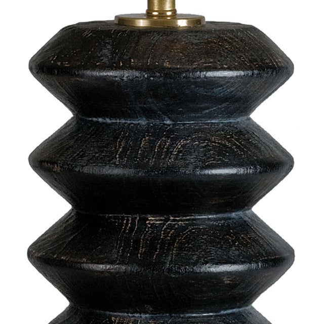 Regina Andrew Accordion Table Lamp in Ebony For Sale - Image 4 of 6