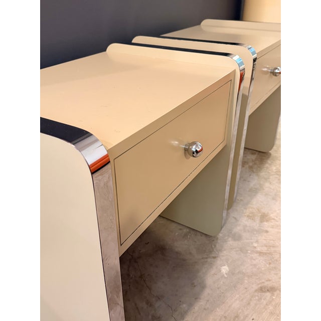 Vintage Postmodern Nightstands - A Pair For Sale - Image 4 of 9