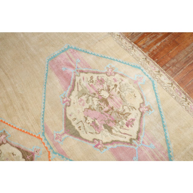 Vintage Turkish Room Size Square Rug - 10'6" x 11'9" For Sale - Image 11 of 12