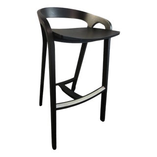 Mattiazzi She Said Bar Height Stool in Black Ash For Sale