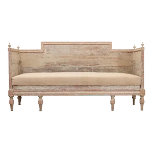Late 18th Century Swedish Gustavian Painted Banquette