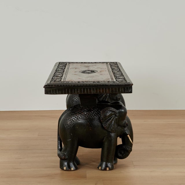 Antique Anglo Indian Coffee or Low Table With Elephants For Sale - Image 10 of 12