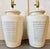 Pair of Handmade Heavily Textured Plaster Table Lamps From 80's For Sale - Image 4 of 7