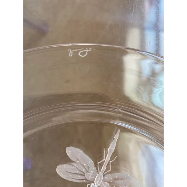 A stunning set of eight hand-crafted crystal plates from Varga Art Crystal’s “Springtime” collection, featuring...