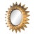 Vintage 1960s Spanish Sun Mirror in Gilded Metal For Sale