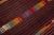 Textile 1960s Vintage Turkish Kilim Multicolor Handmade Stripes Wool Rug For Sale - Image 7 of 8