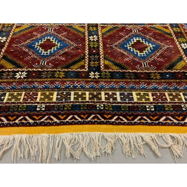 Large Vintage Moroccan Tazenacht Berber Atlas Tribal Rug, 1960s For Sale - Image 4 of 10