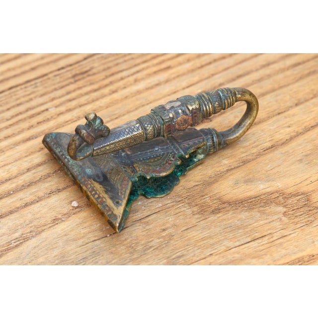 Tribal Tribal Totem Antique Metal Hook For Sale - Image 3 of 5