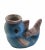 Rare ceramic fish-shaped sculptural vase by C.A.S. (Ceramiche Artistiche Solimene) Vietri circa 1950s. Signed below the...