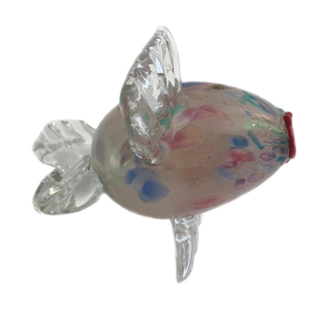 1950s Murano Glass Puffer Fish Pastel Colors For Sale - Image 4 of 4