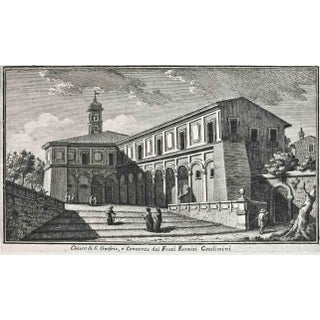 After Giuseppe Vasi, S. Onofrio Church, Etching, 18th Century For Sale