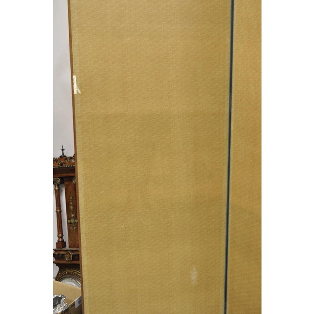 Late 20th Century Neoclassical Robert Adam Style 96" Large 4 Panel Folding Screen Room Divider For Sale - Image 13 of 18