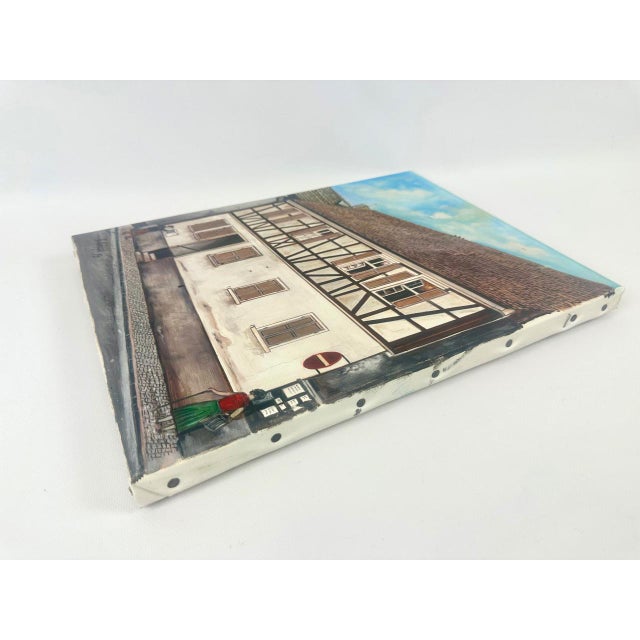 A. Hohage, Houses, 1997, Oil on Canvas For Sale - Image 3 of 10