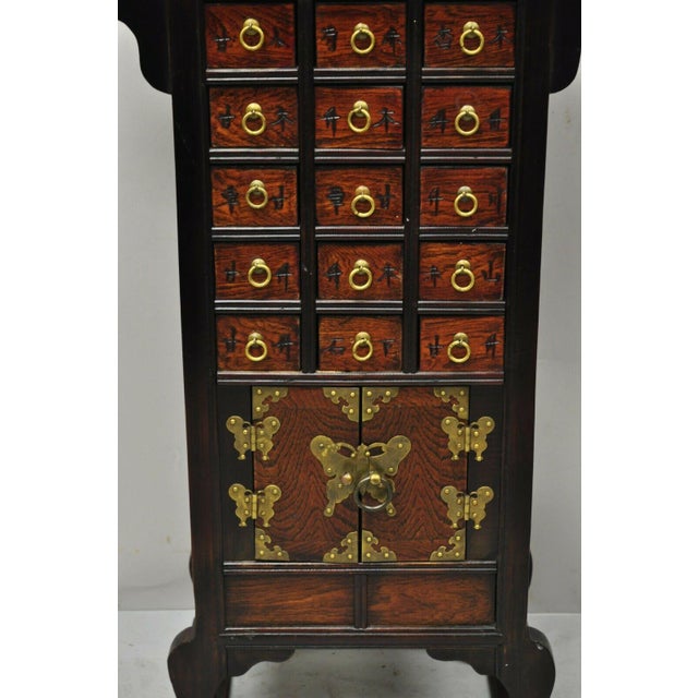 Vintage Chinese Medicine Apothecary Wood 15 Drawer Herbal Chest