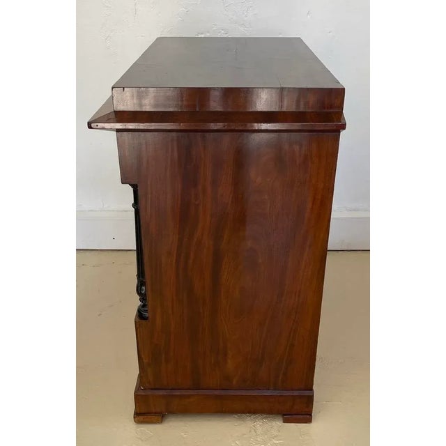 Antique Empire Mahogany & Ebony Commode Chest of Drawers Nightstand.