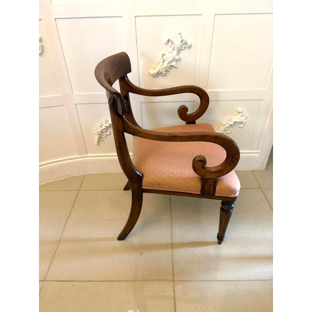 Beige Antique Regency Mahogany Dining Chairs, 1830, Set of 6 For Sale - Image 8 of 18