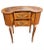 1940s Two-Drawer Continental Marquetry Mahogany Kidney Dressing Table For Sale - Image 10 of 11