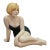 Emily Kaufman "Nya" Resin Blonde Woman Cocktail Dress Art Sculpture Statue 23" For Sale