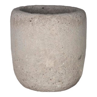 Late 20th Century Monumental Cast Stone Planter For Sale
