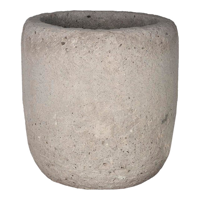 Late 20th Century Monumental Cast Stone Planter For Sale
