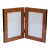 English Burlwood Picture Frame Double 4 X 6 for Balzac For Sale