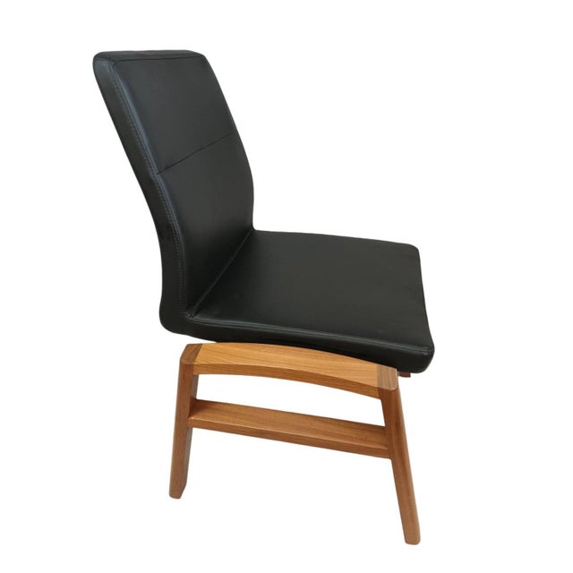 Vintage Leather Dining Chairs by Sven Christiansen, Set of 4 For Sale - Image 14 of 18