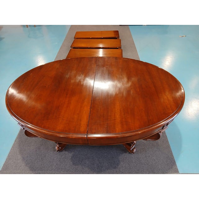 Brown Extendable Ovale Basket Table, 1950s For Sale - Image 8 of 9