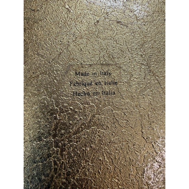 Art Deco Neiman Marcus Italian 24k Gold Leaf Platter 14in Rare For Sale - Image 3 of 4