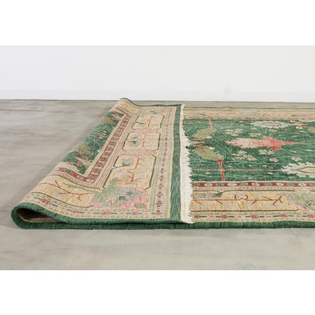 20th Century Turkish Arts and Crafts Donegal Style Rug 18' X 12' For Sale - Image 18 of 18