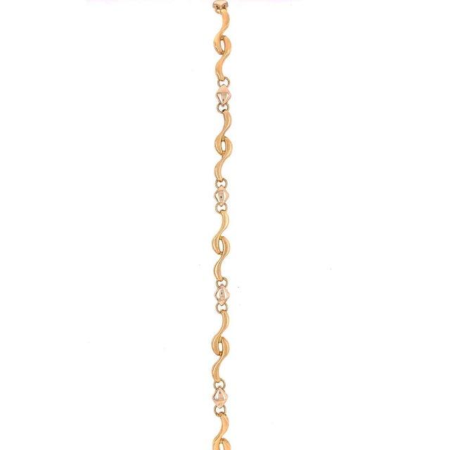 2010s 14 Karat Yellow Gold Fancy Link Bracelet For Sale - Image 5 of 9