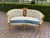 Late 20th Century French Pistachio Settee Gilt Beech Louis XVI Style For Sale - Image 12 of 12