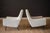 White Mid Century Modern Bouclé French Club Lounge Chairs by Beka, 1950's For Sale - Image 8 of 14
