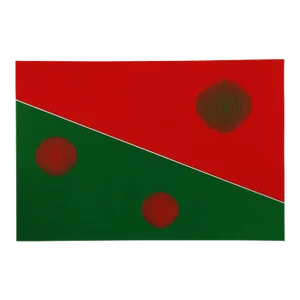 Gisela Beker "Red and Green" - 1979 - Hand Signed and Numbered Serigraph