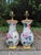 Ceramic Late 20th Century Floral Ceramic Table Lamps Attributed to Vaughan Designs - a Pair For Sale - Image 7 of 7