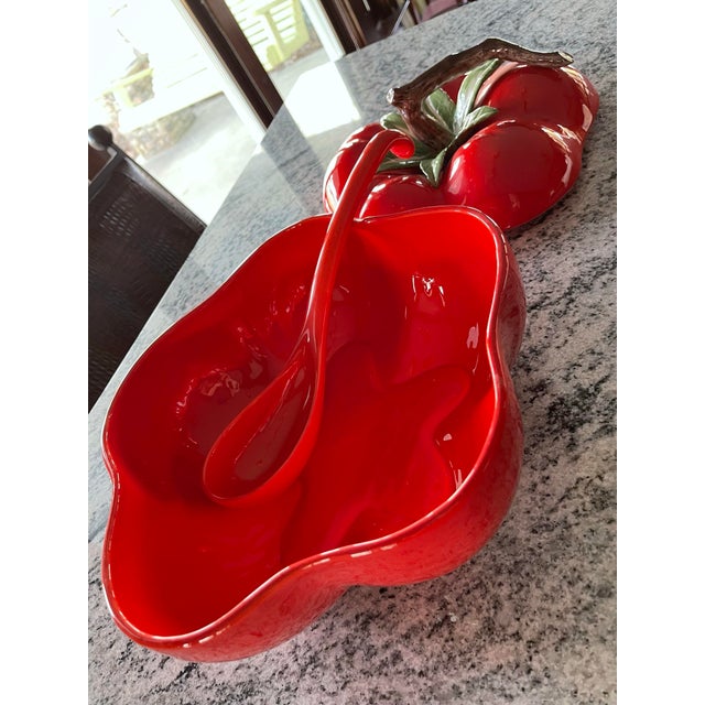 1980s Fitz and Floyd Tomato Soup Tureen For Sale - Image 10 of 12