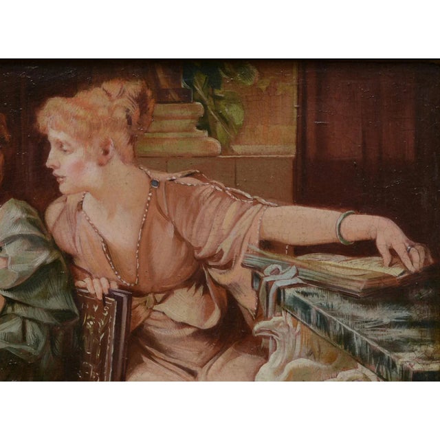 Angelo Granati, Private Readings, Oil on Wood, 2013 For Sale - Image 3 of 7