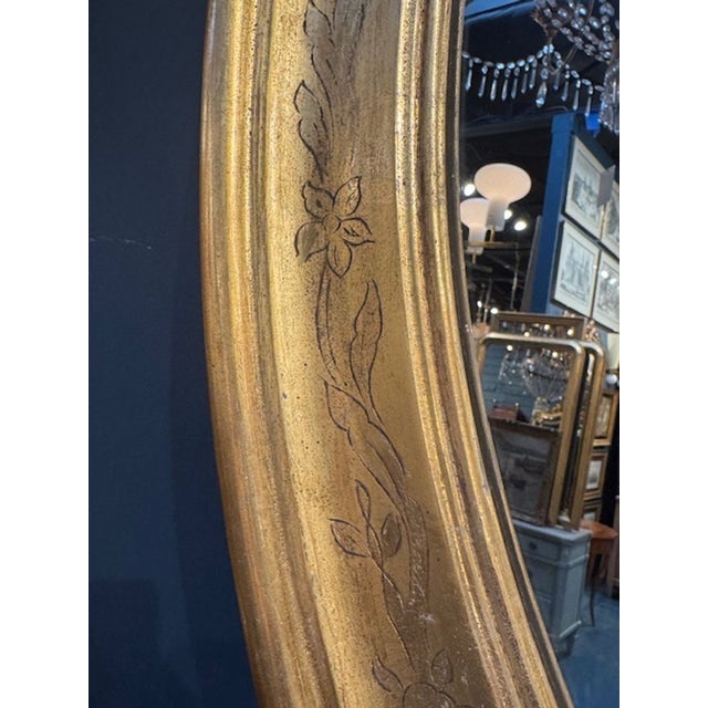 Traditional Nice Pair of Italian Made Giltwood Louis Philippe Style Mirrors For Sale - Image 3 of 6