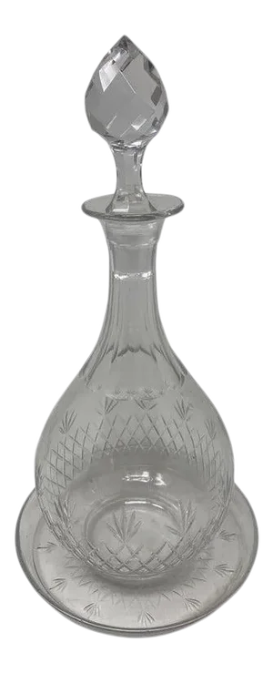 Antique Baccarat Carafe With Coaster