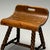 Swedish Mid-Century Modern, Provincial Milking Stool, Oak, Sweden, 1900s For Sale - Image 4 of 10