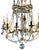 French Antique Louis XIV Style French Crystal & Silvered Gilt Bronze Chandelier For Sale - Image 3 of 8