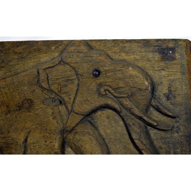Thai Chiang Mai Bas relief wooden carving. Antique wood carving that will add to your decor!